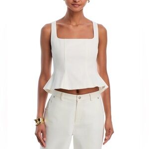 French connection Inez peplum top
